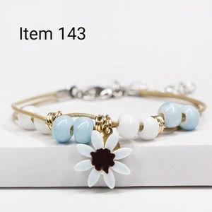 Ceramic hand made DIY Bracelets flower Artware Retro bracelet for woman/girls